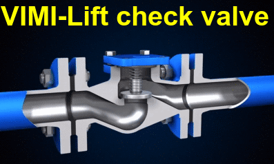 Nguyên lý hoạt của Lift check valve
