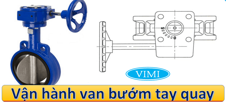 vận hành van bướm tay quay