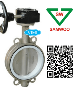 Van bướm inox tay quay Samwoo Hàn Quốc 2