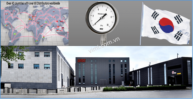 đồng hồ áp suất p421 wise hàn quốc 1