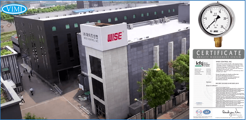 đồng hồ đo áp suất p259 wise hàn quốc