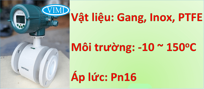 Đồng hồ đo lưu lượng nước điện tử Woteck Đài Loan DN32 đồng hồ nước woteck dn32 1