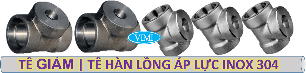 tê giảm hàn inox 304 06