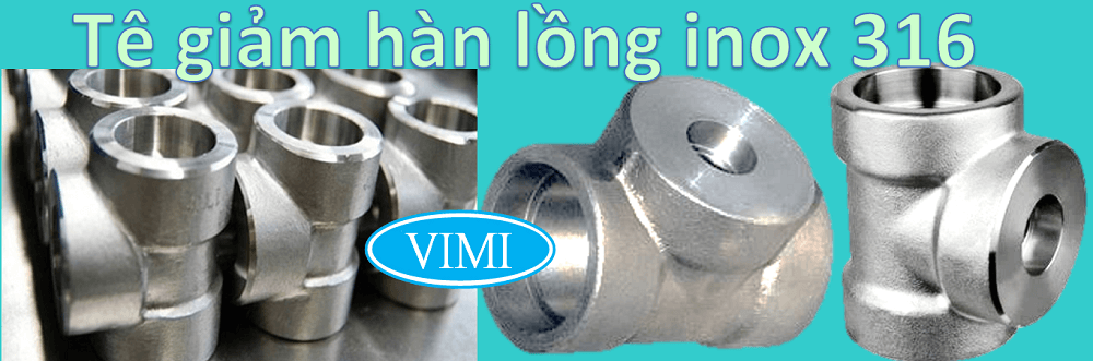 Tê hàn giảm inox 316 7
