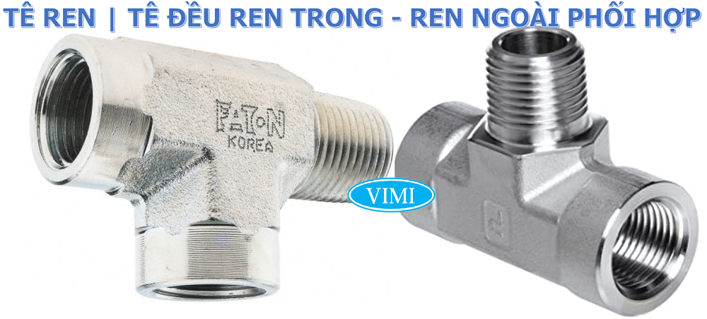 Tê ren inox 201 6