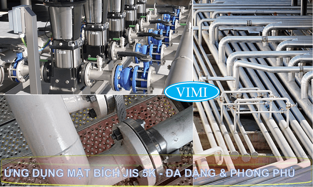 ứng dụng của mặt bích jis inox 5k