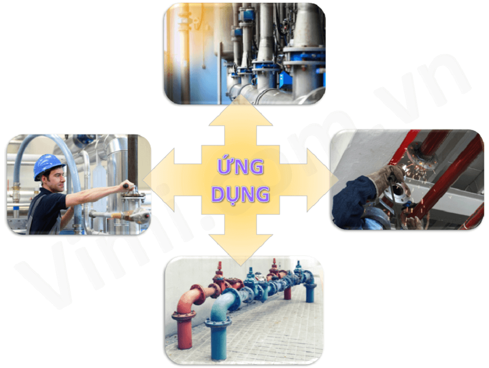 Mặt bích inox BS4504 PN16 Mặt bích BS4504 pn16 - ứng dụng