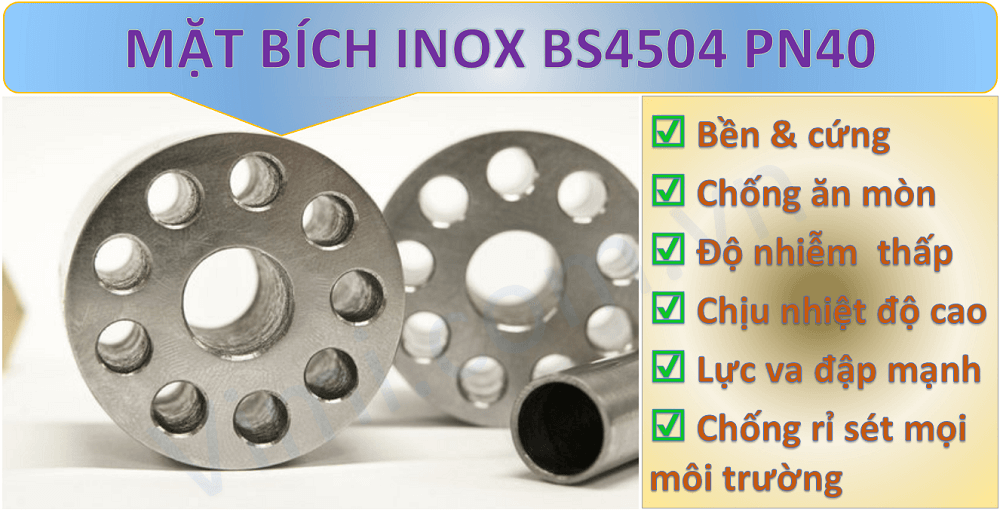 Mặt bích inox BS4504 PN40 Mặt bích inox BS4504 PN40 -2