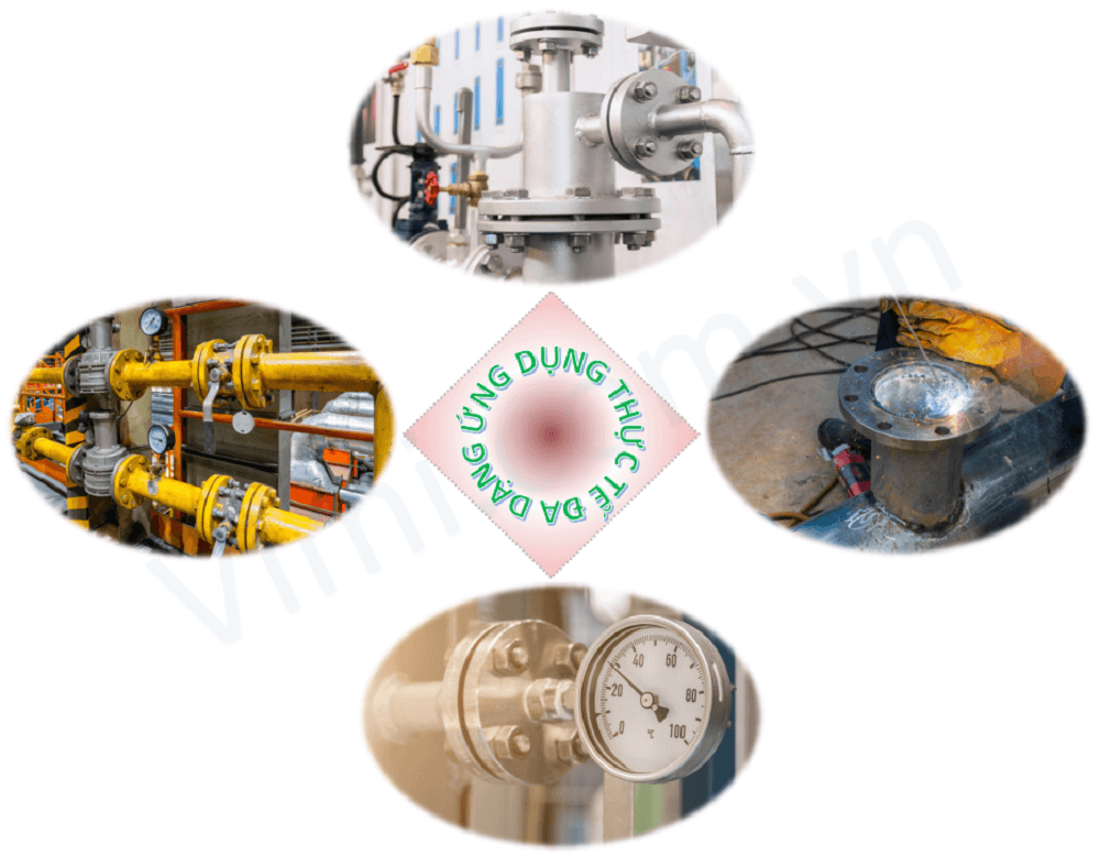 Mặt bích inox BS4504 PN40 Ứng dụng mặt bích bs pn40