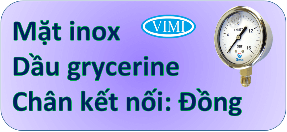 đồng hồ đo áp suất gesa m0301 2