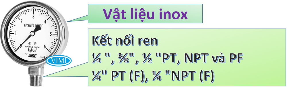 Đồng hồ áp suất P228 Wise Hàn Quốc đồng hồ đo áp suất p228 wise 3