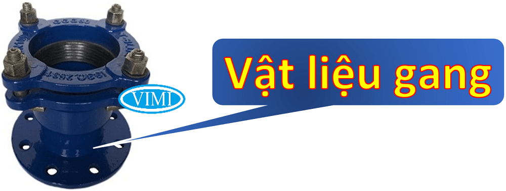 Khớp nối mềm BF Vật liệu chế tạo sản phẩm bằng gang dẻo là chủ đạo