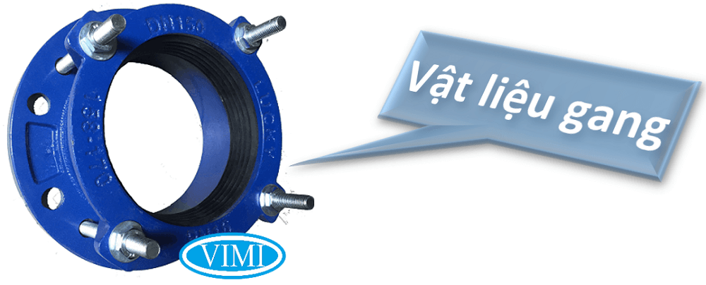 Khớp nối mềm BE Vật liệu chế tạo sản phẩm hoàn bằng gang dẻo là chủ đạo