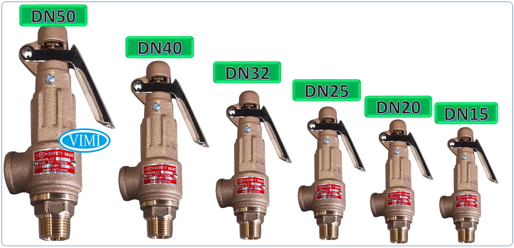 Van an toàn ST đa dạng kích cỡ sử dụng