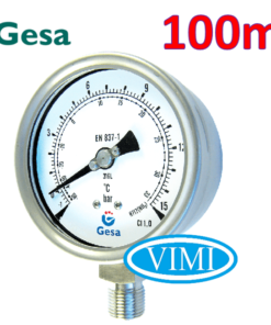 Đồng hồ đo áp suất gesa mặt 100mm 3