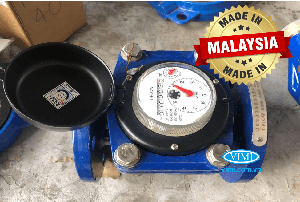 Đồng hồ nước sạch T-Flow mặt bích được nhập khẩu nguyên chiếc từ Malaysia