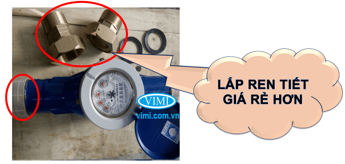 Zenner nối ren đồng hồ zenner nối ren giá thành rẻ hơn