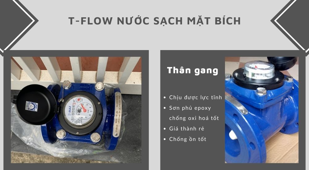 2. Ưu điểm kết nối T-Flow nước sạch mặt bích