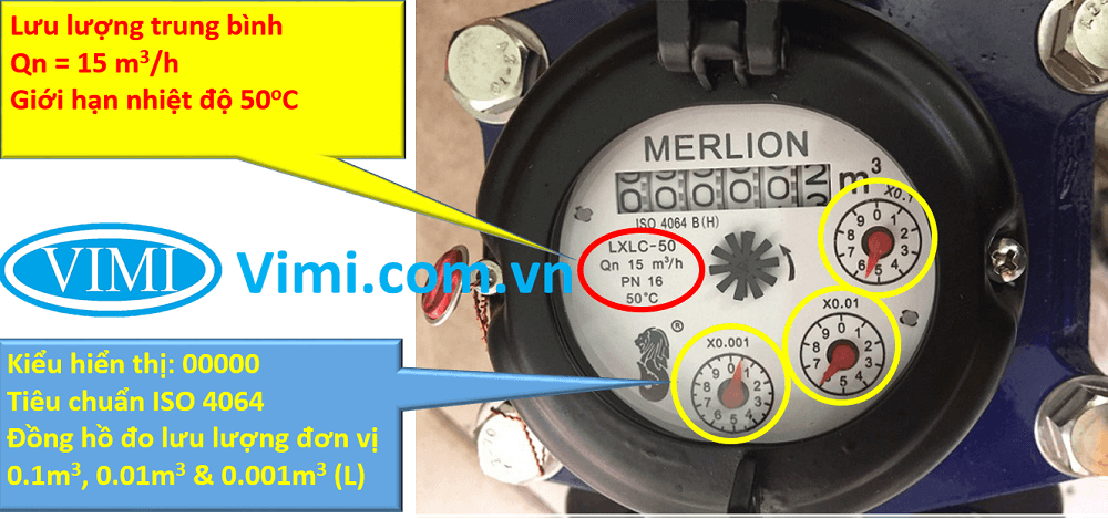 đồng hồ lưu lượng nước merlion mặt bích 05