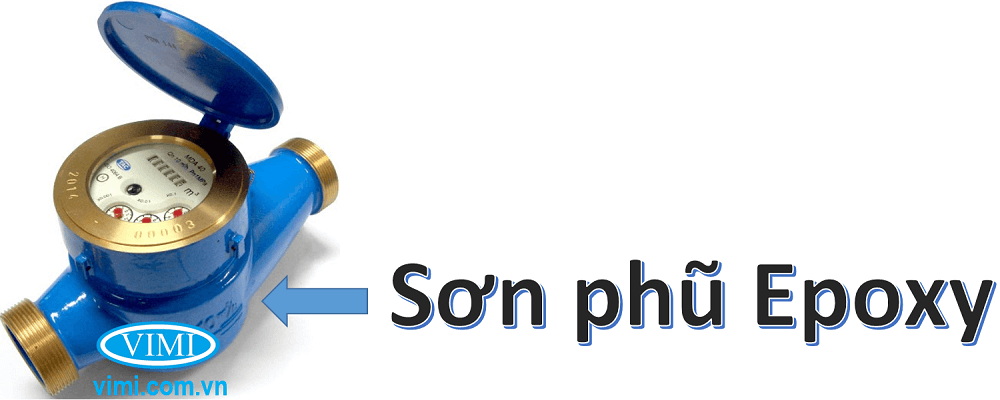 T-Flow nước sạch lắp ren 3 Được phũ lớp sơn Epoxy màu xanh cho độ bền cao