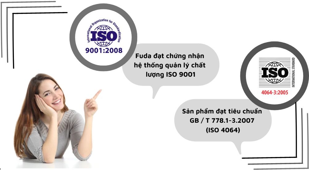 2 Fuda nước nóng đạt chứng chỉ ISO, nhiều quốc gia sử dụng