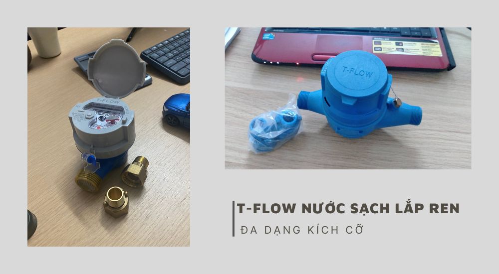 T-Flow nước sạch lắp ren 5 Kích thước T-Flow nước sạch lắp ren