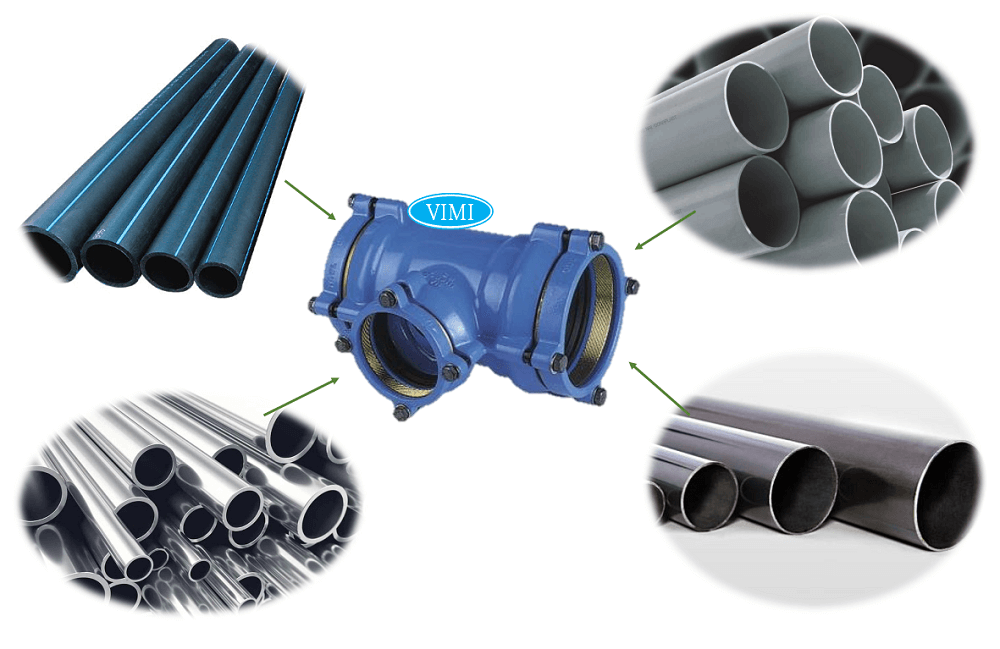 Ứng dụng được với nhiều loại đường ống