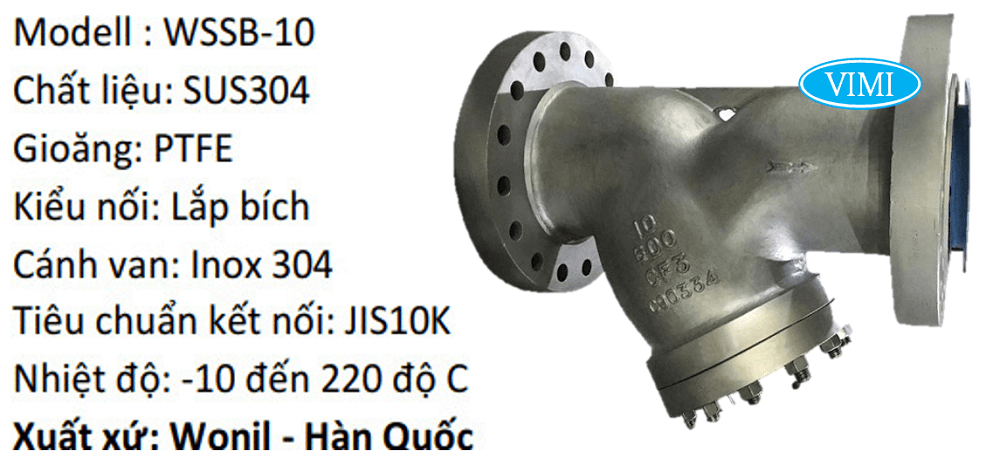 van Y lọc inox Wonil 1