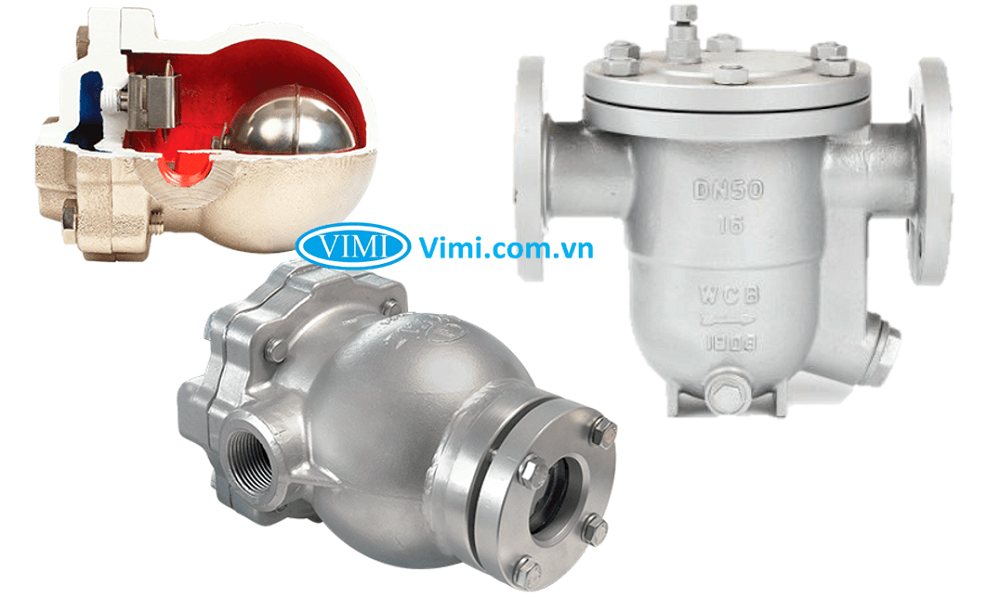 hình ảnh mặt cắt của bẫy hơi cơ học