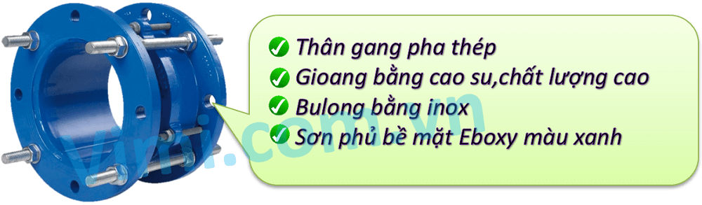 Khớp nối gang BB Khớp nối gang BB - Cấu tạo đa dạng