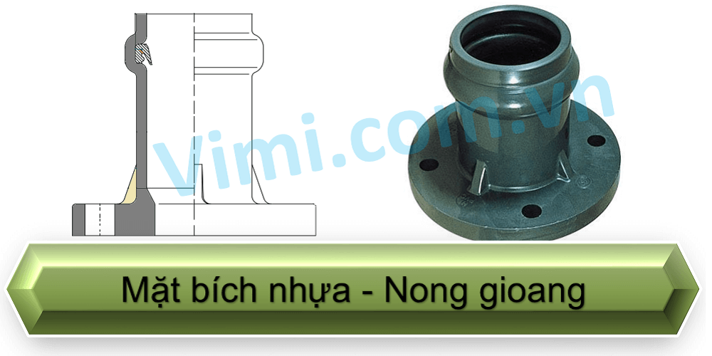 mặt bích nhựa nong gioăng