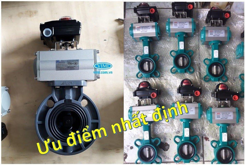 Van bướm khí nén kèm công tắc giám sát có ưu điểm gì?