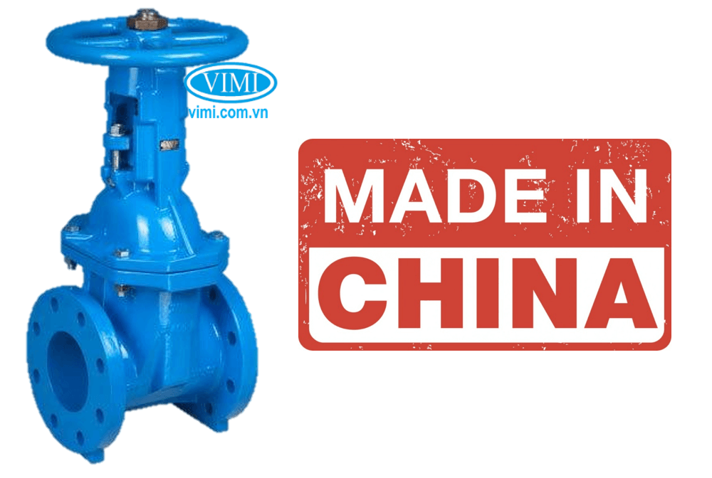 Van cổng ty nổi Trung Quốc gang xanh 3