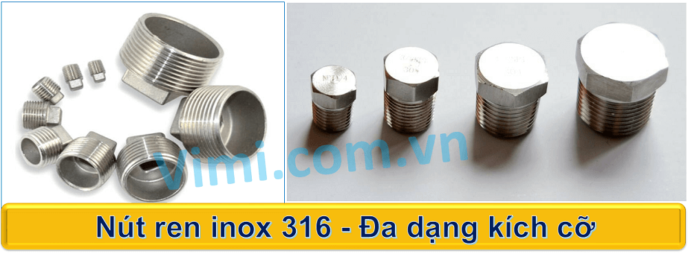 Nút bịt ren inox 316 Đầu bịt ren inox 316 02