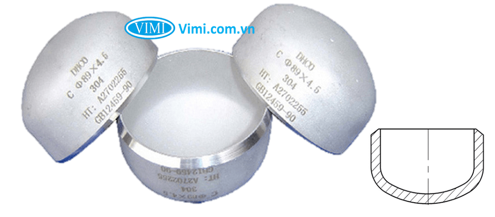 Nắp bịt hàn inox 304 12