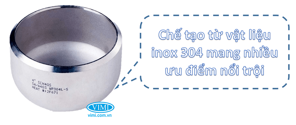 Nắp bịt hàn inox 304 14