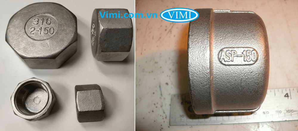 Nắp bịt ren inox 316 - 3