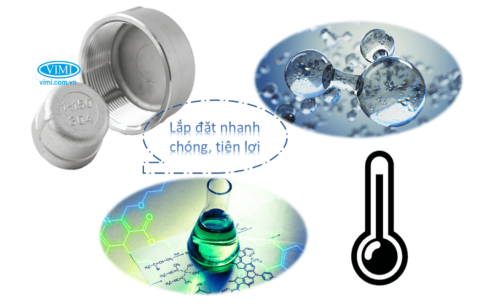 Nắp bịt ren inox 304 7