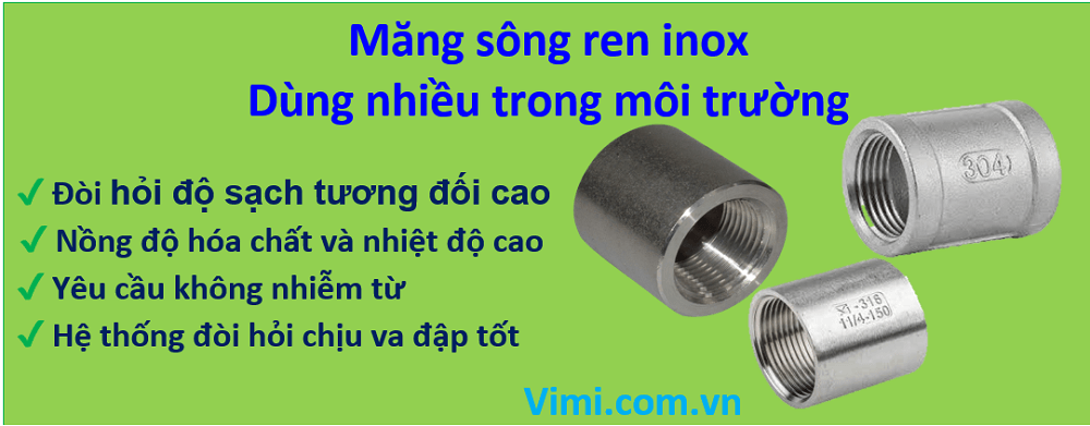 Kich cỡ măng sông ren inox 02