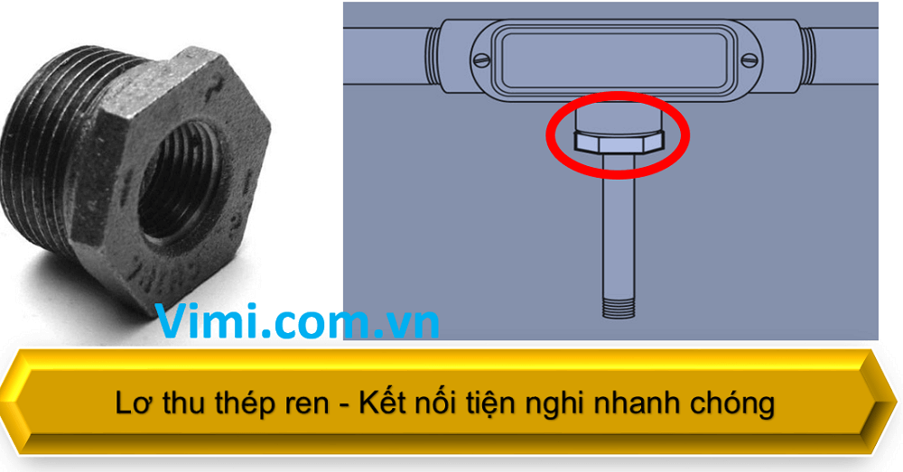 Lơ thu thép ren Lơ thu thép ren 02