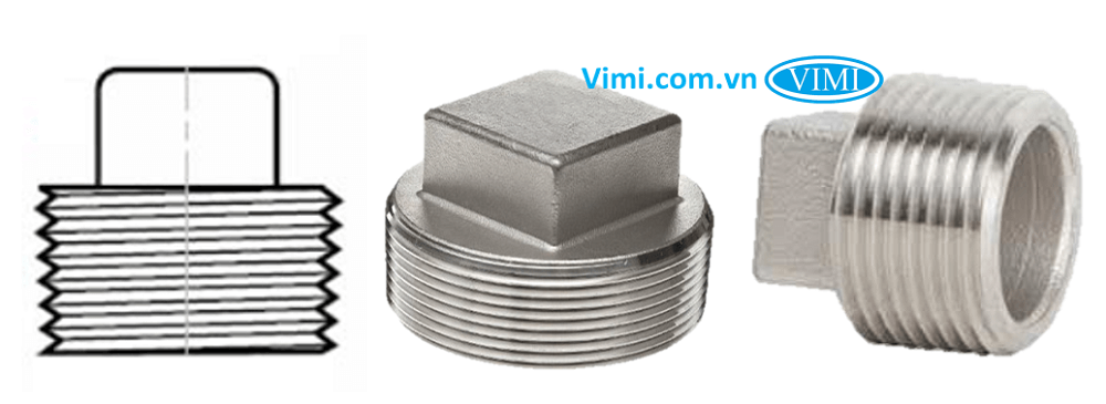 Nút bịt ren inox 201 4