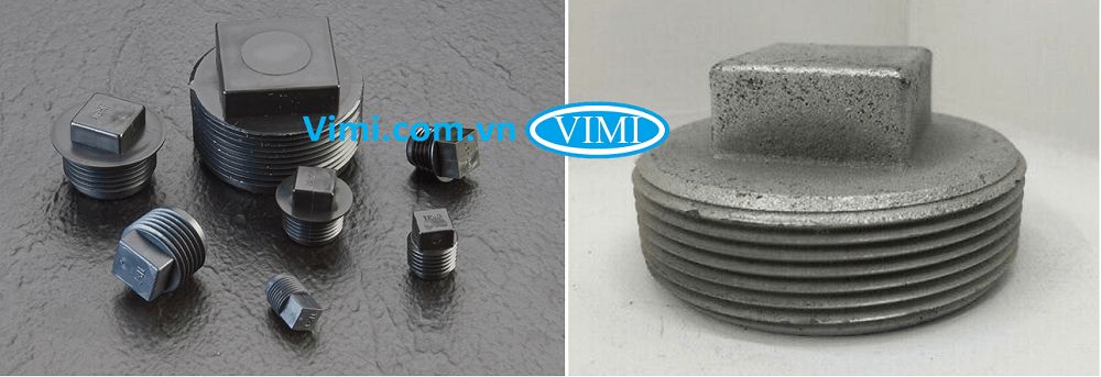 Kho nút bịt thép ren ngoài tráng kẽm sẵn hàng tại vimi