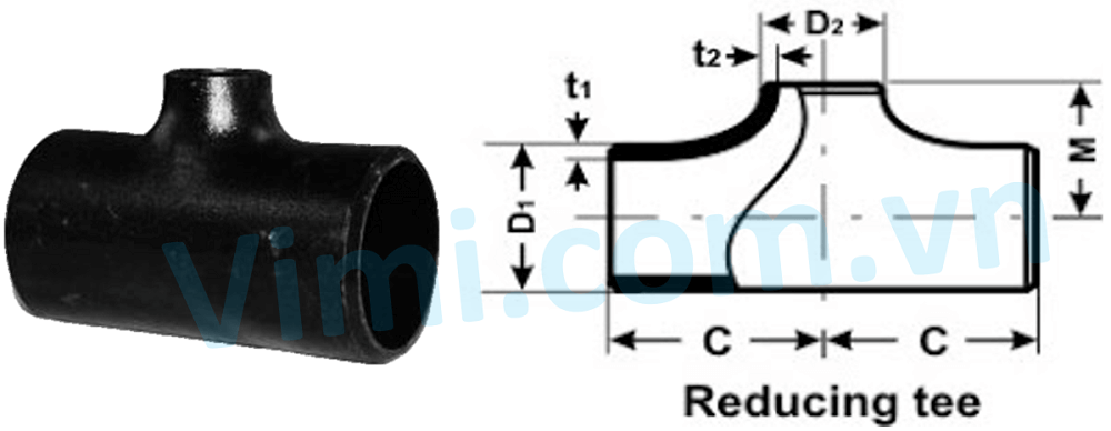 Tê thu thép hàn 3