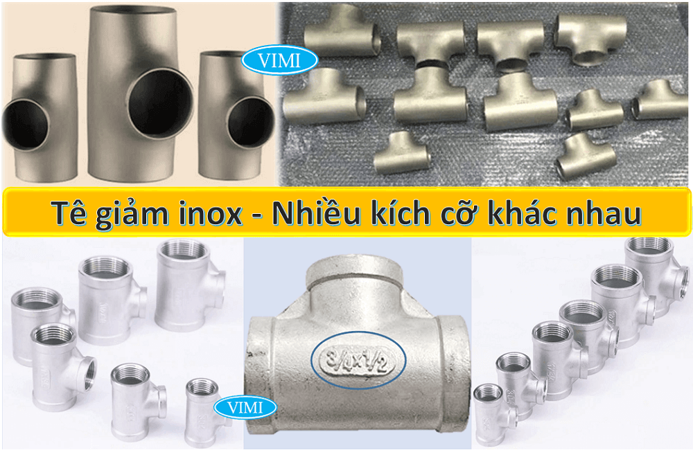Tê giảm inox đa dạng kích cỡ