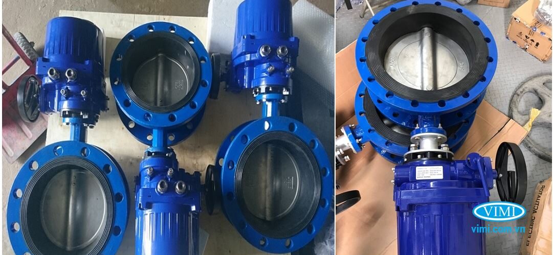 Van bướm điện mặt bích