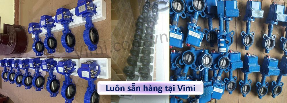 Van bướm gang điều khiển điện kho van bướm gang điều khiển điện