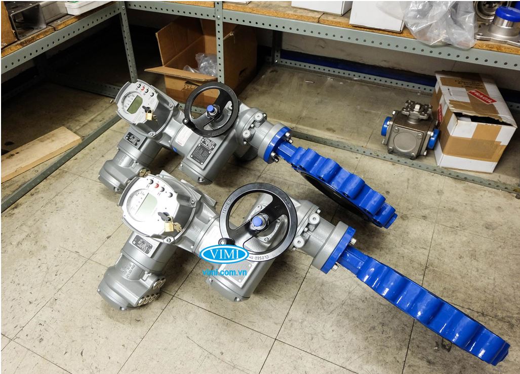 kho van bướm tai bích điều khiển điện