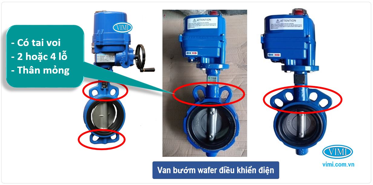 Van bướm wafer điều khiển điện Dấu hiệu nhận biết van bướm wafer điều khiển điện
