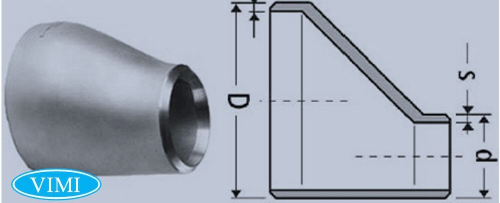 côn thu inox lệch tâm
