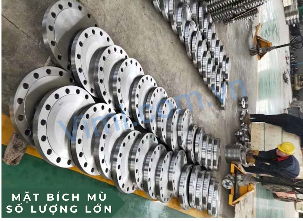 Kho mặt bích mù inox số lượng lớn